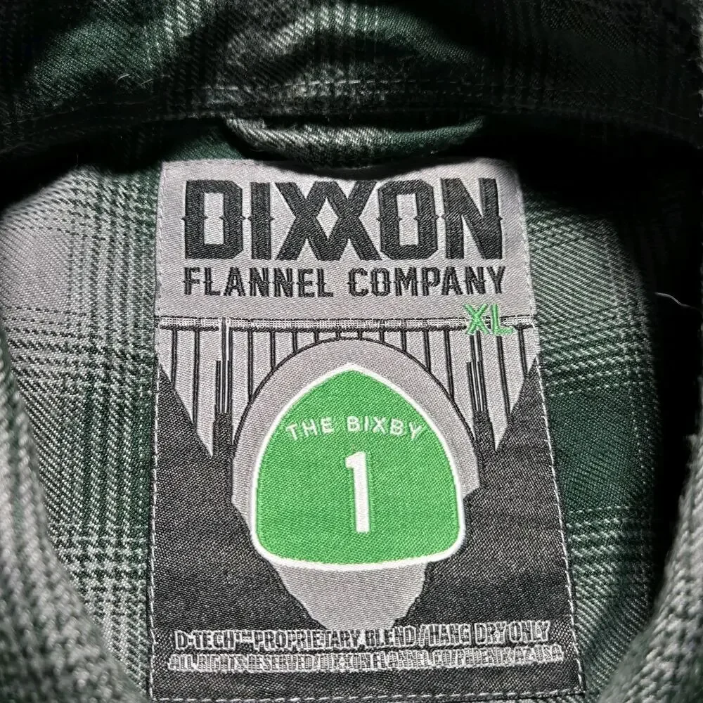 Dixxon Flannel Co "The Bixby 1" Men's XL Green Gray Long Sleeve Shirt - Picture 4 of 7